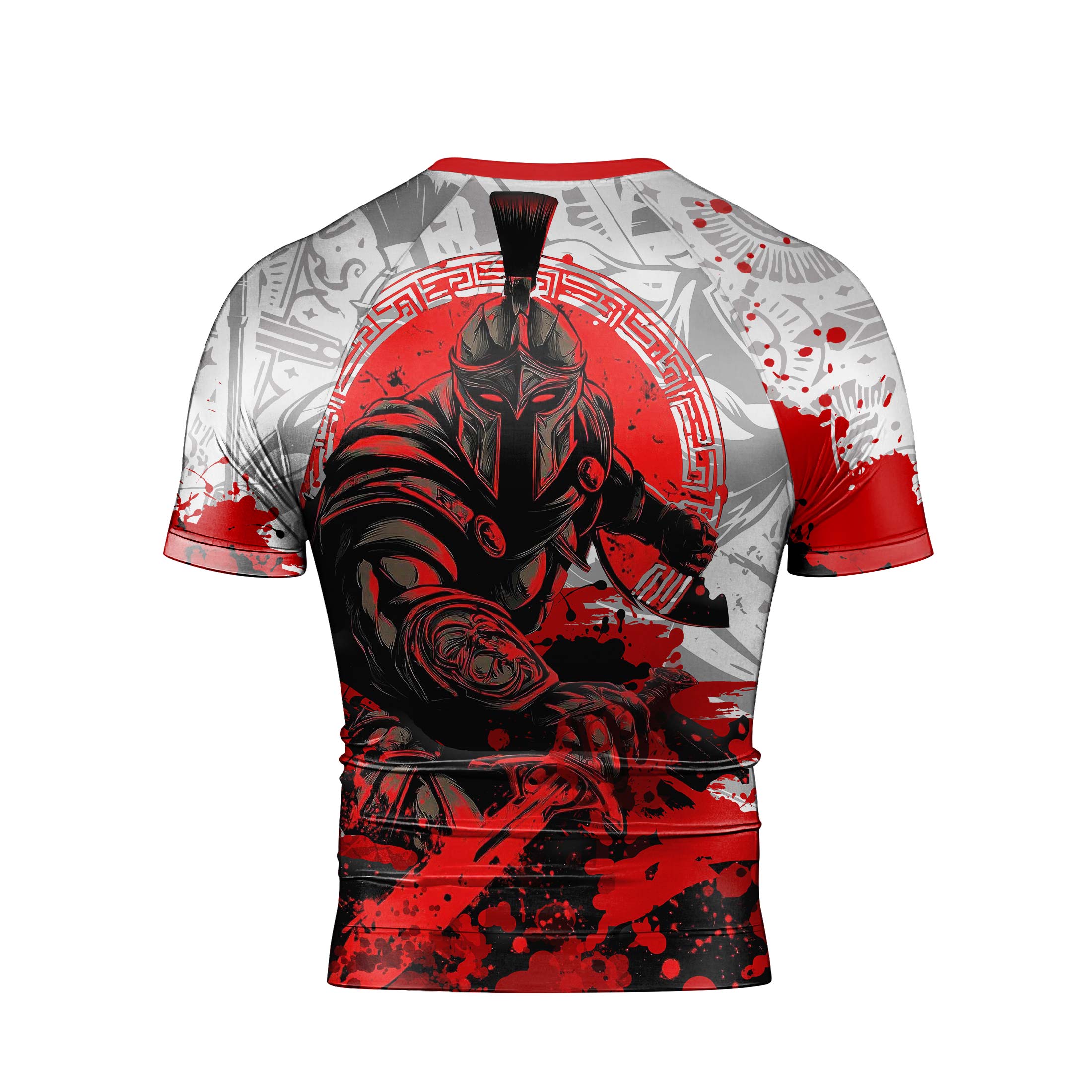 Bloody Spartan Men's Short Sleeve Rash Guard