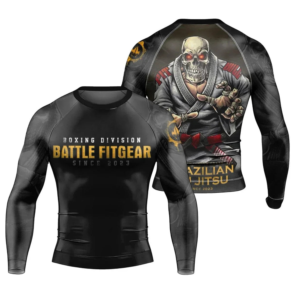 Boxing Division Men's Long Sleeve Rash Guard