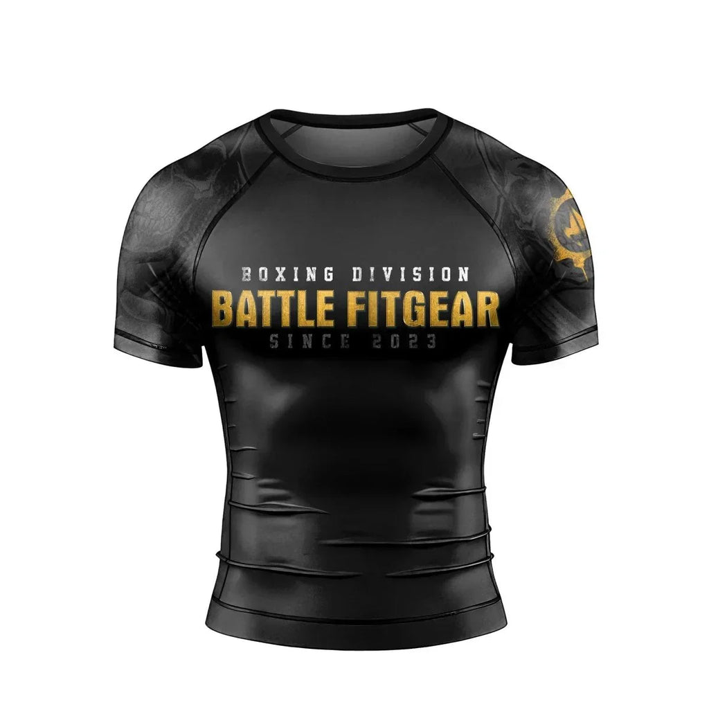 Boxing Division Men's Short Sleeve Rash Guard