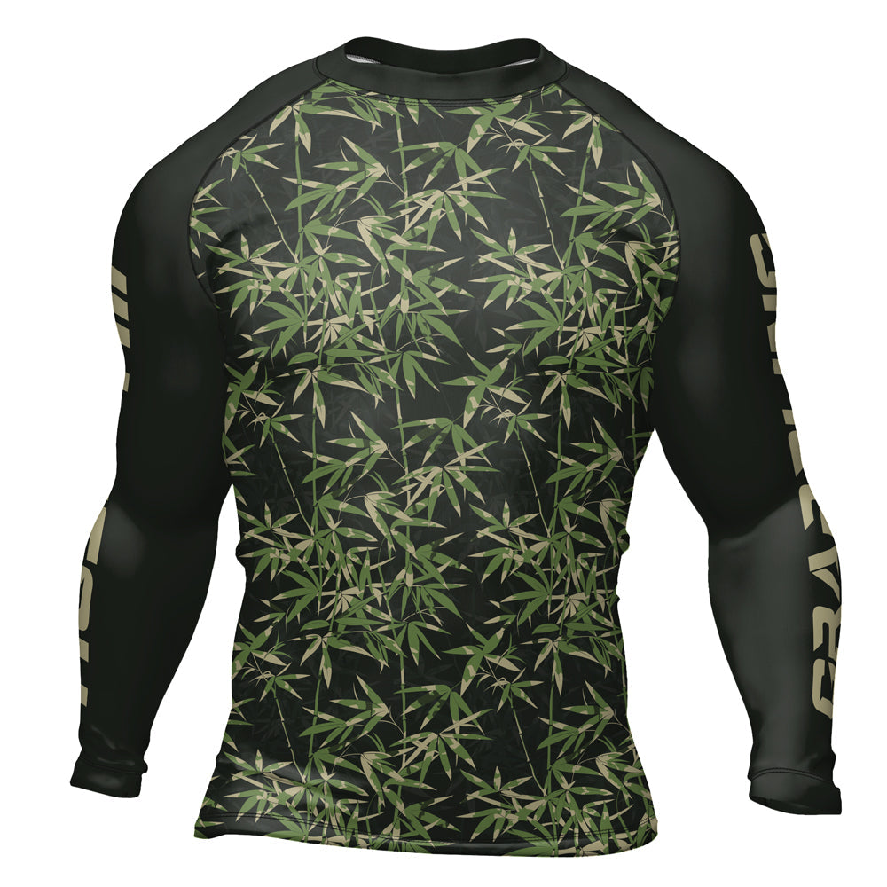 Rashninja Camouflage Bamboo Shadow Men's Long Sleeve Rash Guard