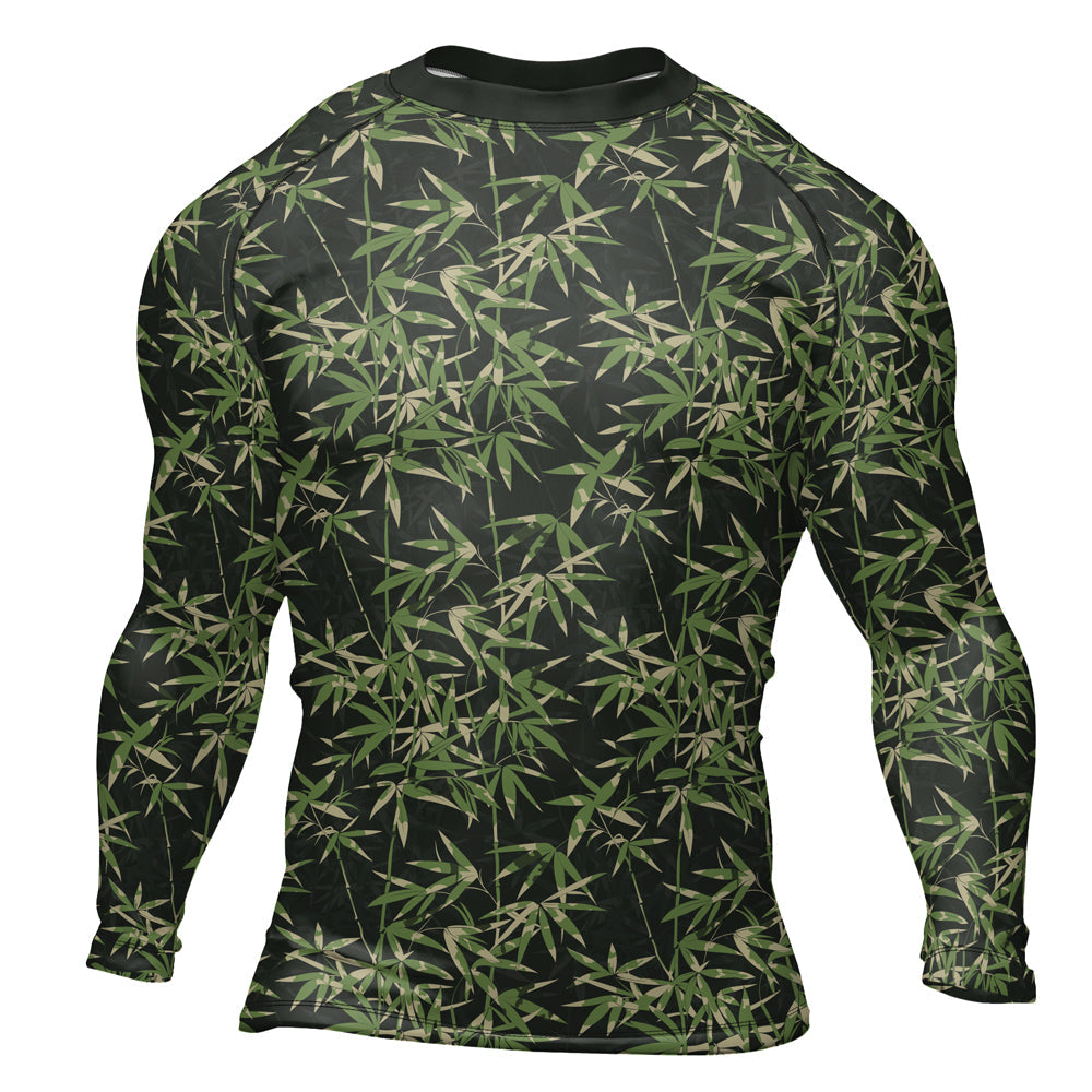 Rashninja Camouflage Bamboo Shadow Men's Long Sleeve Rash Guard