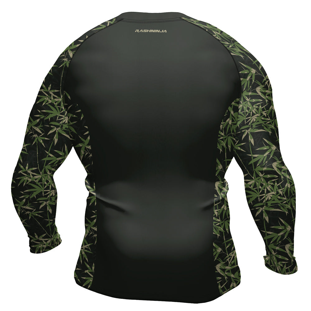 Rashninja Camouflage Bamboo Shadow Men's Long Sleeve Rash Guard