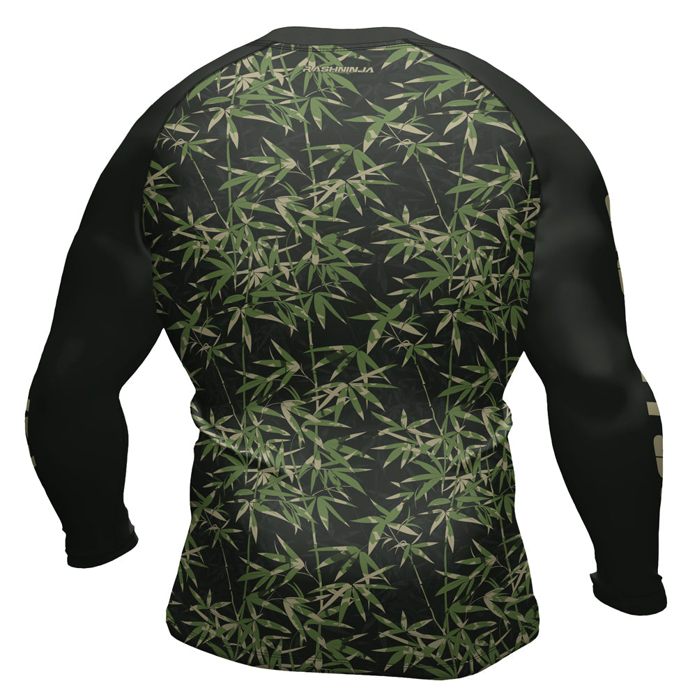 Rashninja Camouflage Bamboo Shadow Men's Long Sleeve Rash Guard