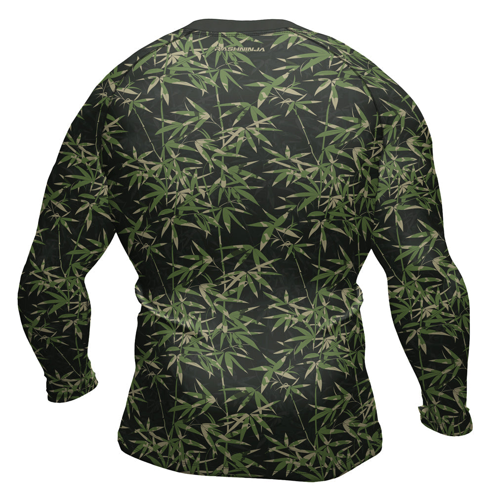 Rashninja Camouflage Bamboo Shadow Men's Long Sleeve Rash Guard