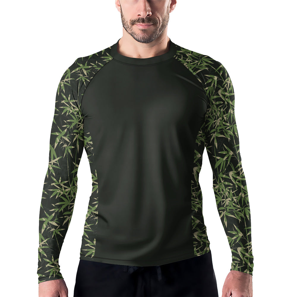 Rashninja Camouflage Bamboo Shadow Men's Long Sleeve Rash Guard