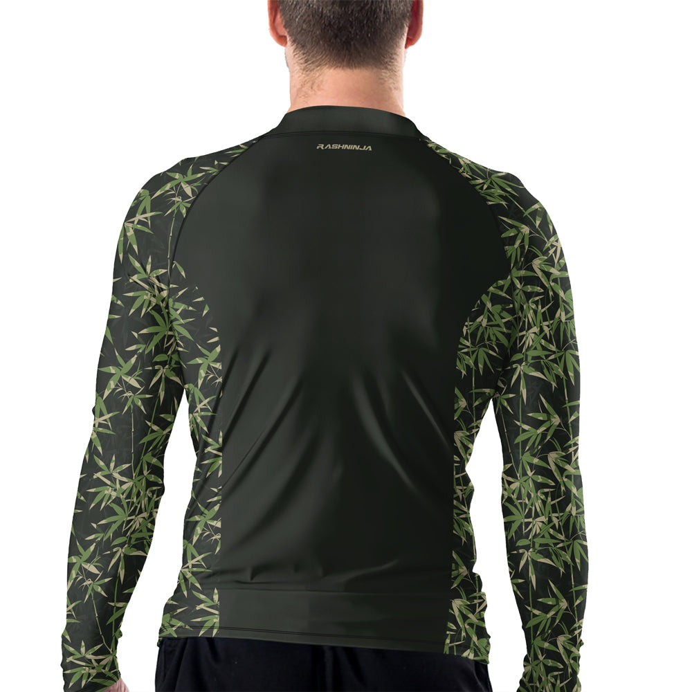 Rashninja Camouflage Bamboo Shadow Men's Long Sleeve Rash Guard