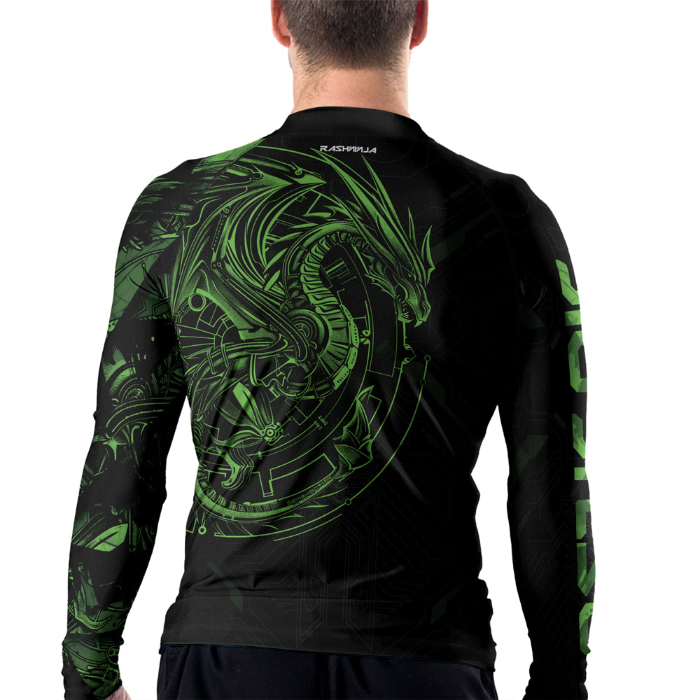 Rashninja Cyber Dragon Forge Men's Long Sleeve Rash Guard