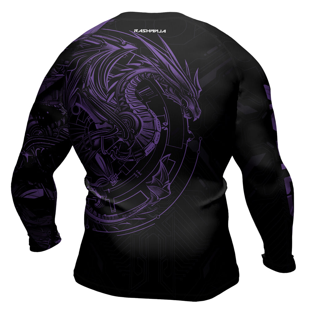 Rashninja Cyber Dragon Forge Men's Long Sleeve Rash Guard