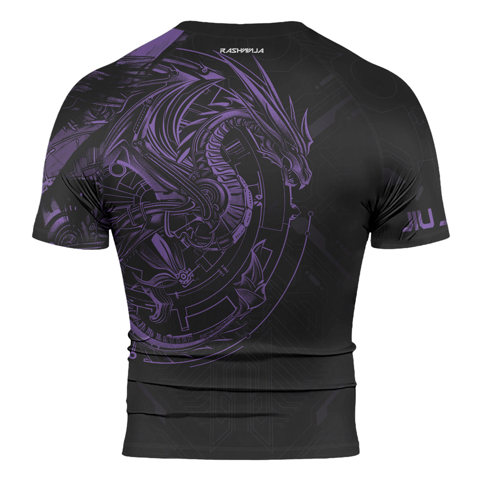 Rashninja Cyber Dragon Forge Men's Short Sleeve Rash Guard