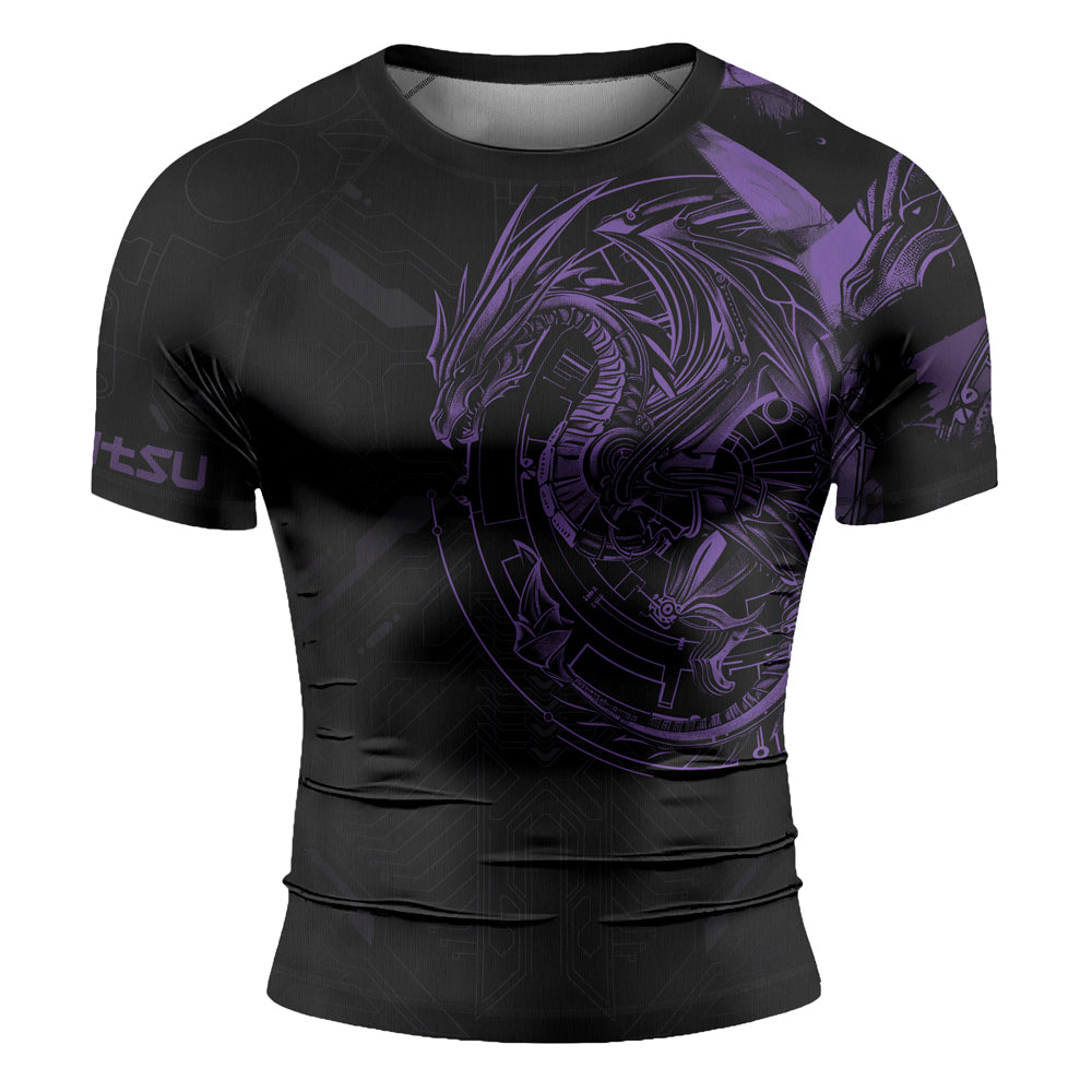 Rashninja Cyber Dragon Forge Men's Short Sleeve Rash Guard