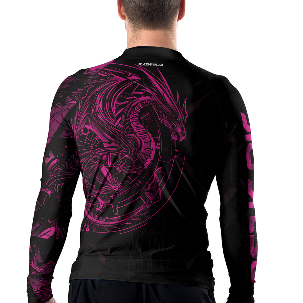 Rashninja Cyber Dragon Forge Men's Long Sleeve Rash Guard