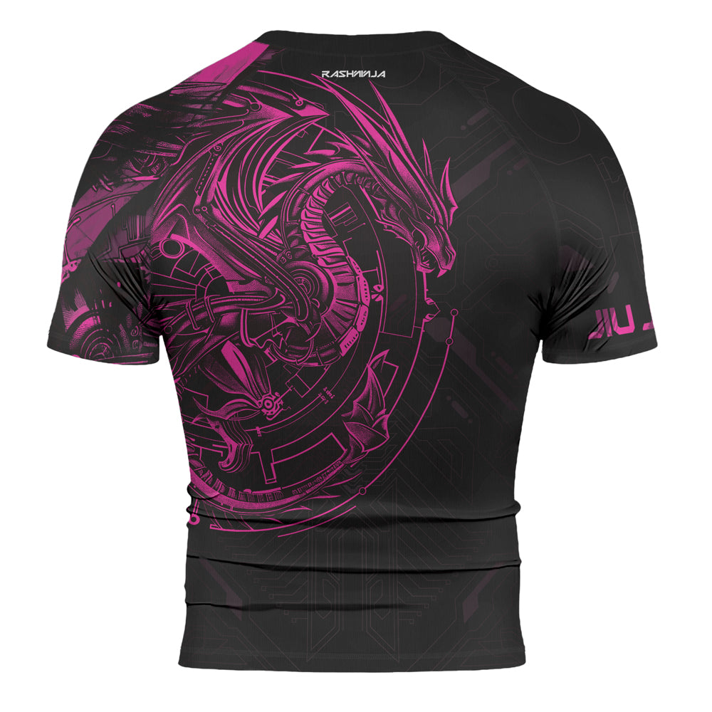Rashninja Cyber Dragon Forge Men's Short Sleeve Rash Guard