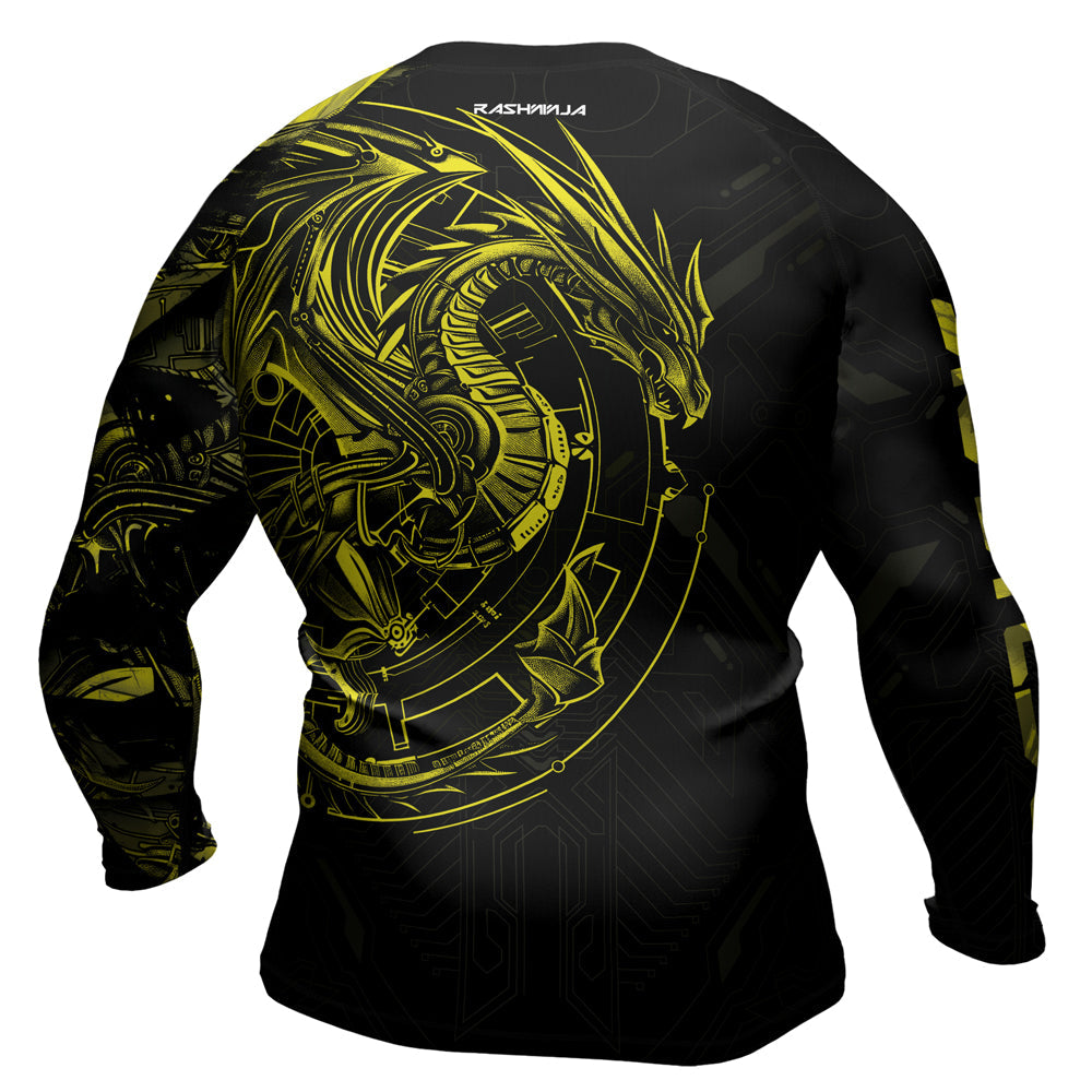 Rashninja Cyber Dragon Forge Men's Long Sleeve Rash Guard