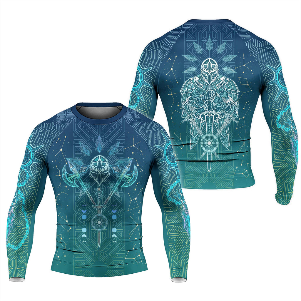 Celestial Warrior Armor Men's Long Sleeve Rash Guard