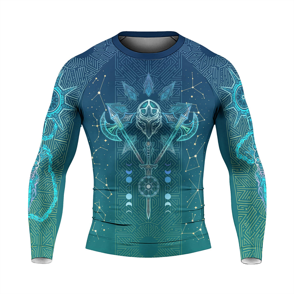 Celestial Warrior Armor Men's Long Sleeve Rash Guard