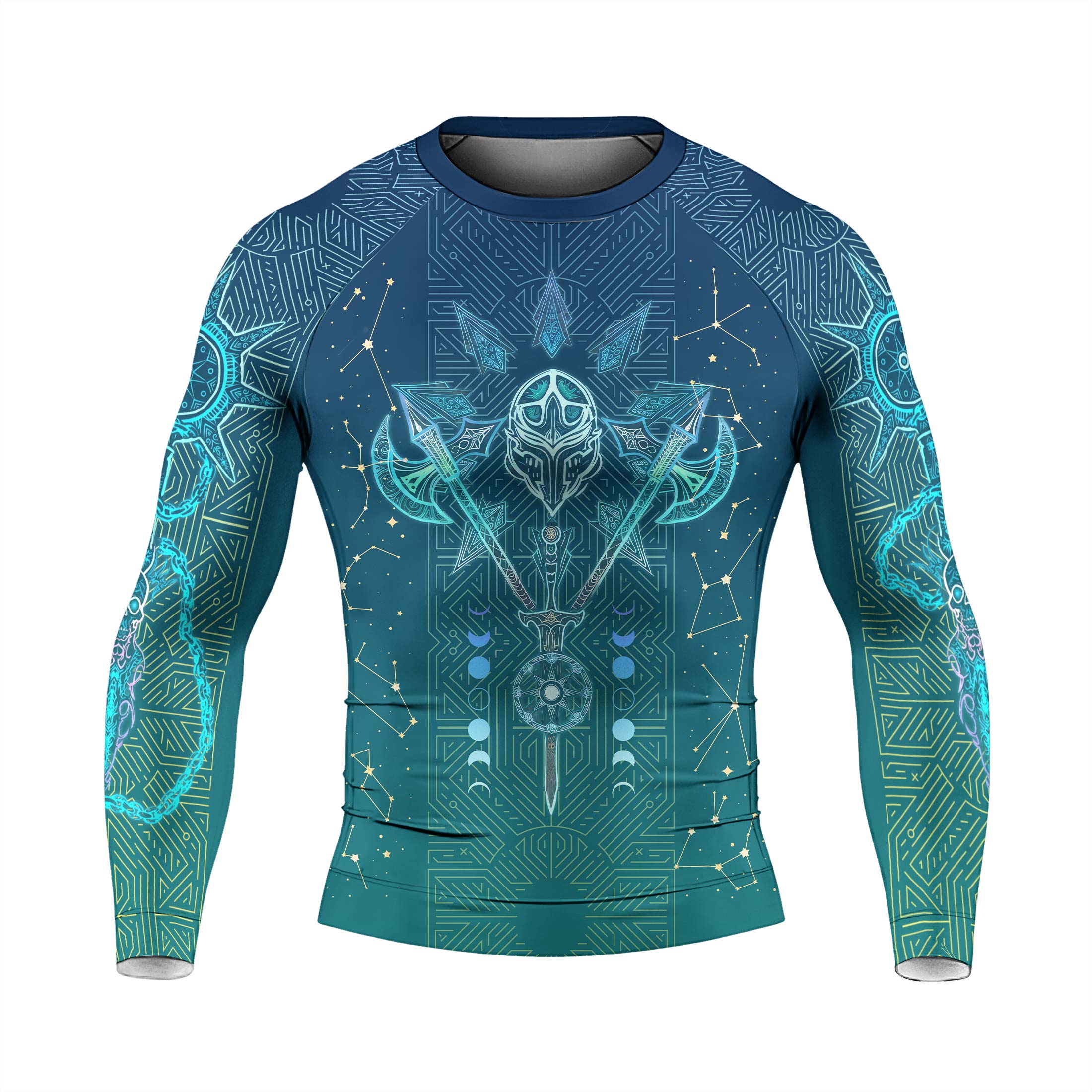 Celestial Warrior Armor Men's Long Sleeve Rash Guard