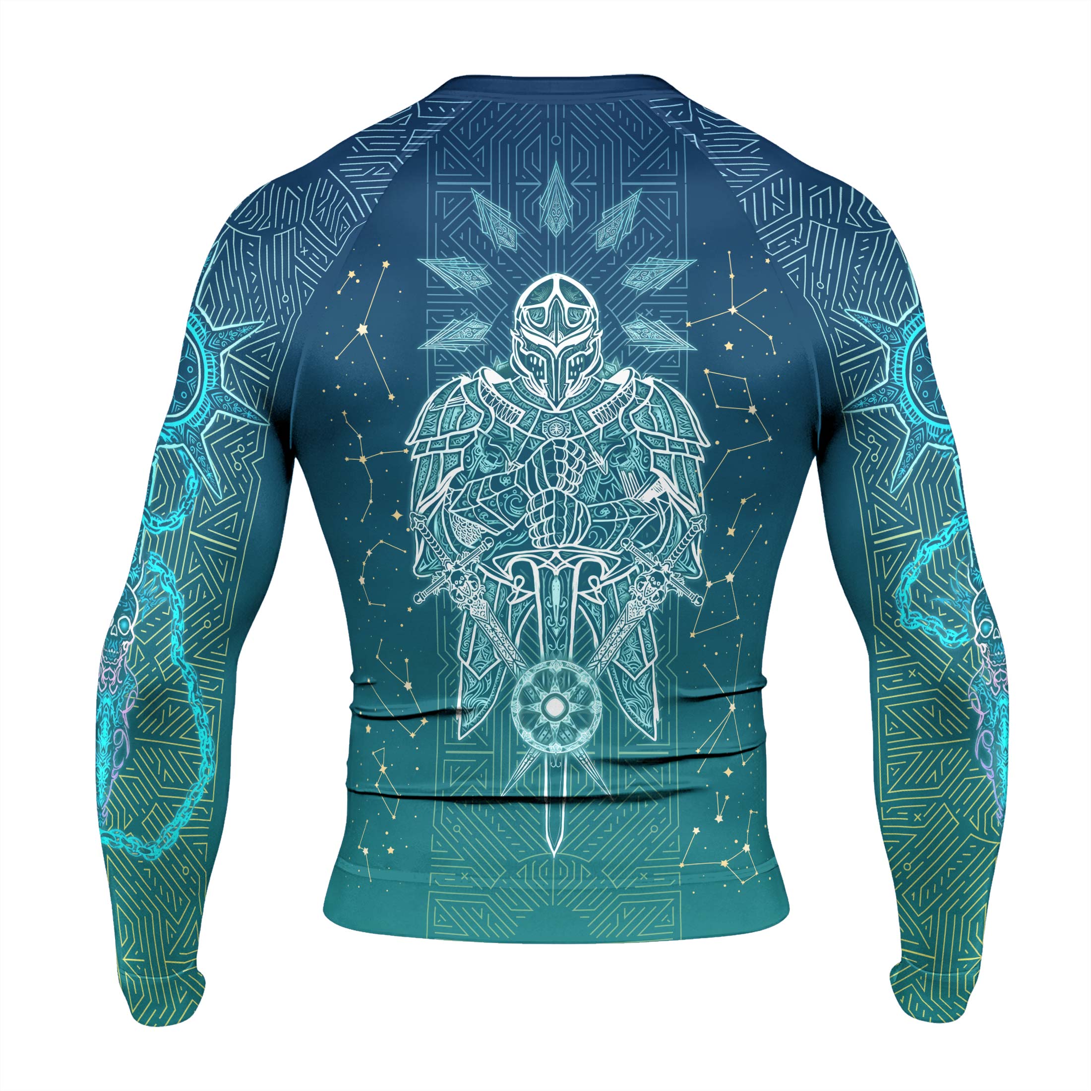 Celestial Warrior Armor Men's Long Sleeve Rash Guard
