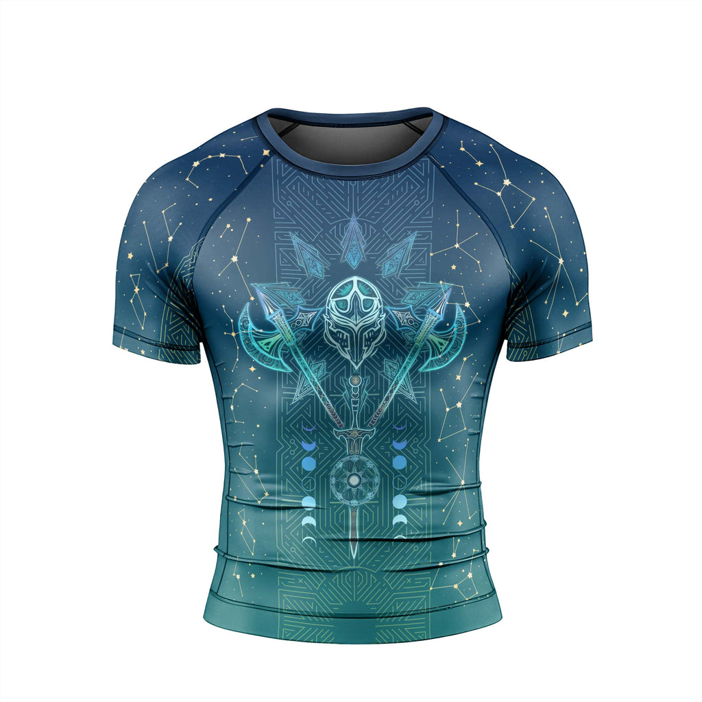 Celestial Warrior Armor Men's Short Sleeve Rash Guard