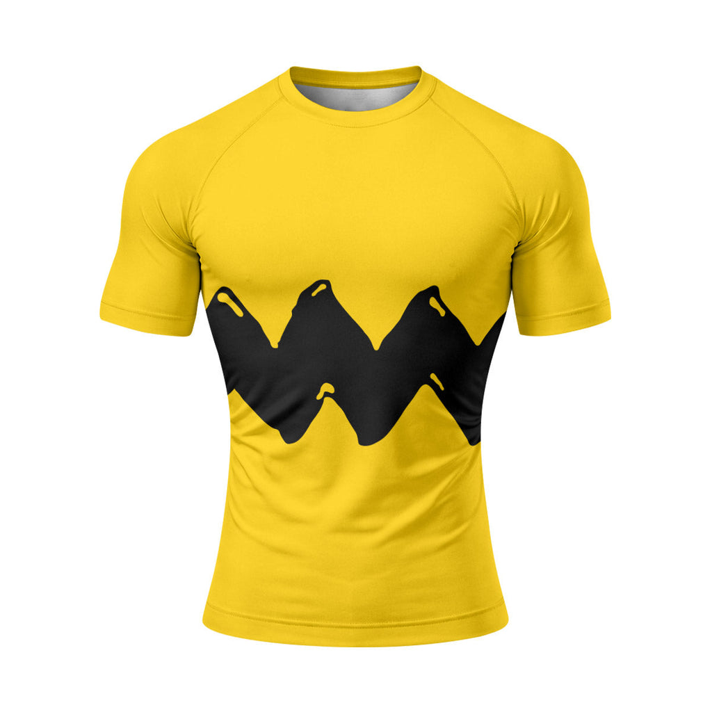 Charlie Brown Cosplay Rash Guard