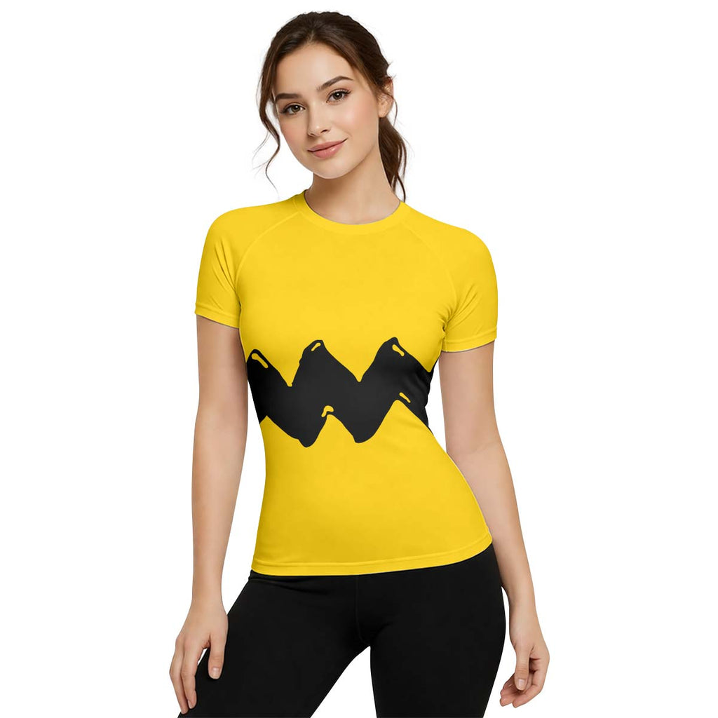 Charlie Brown Cosplay Rash Guard