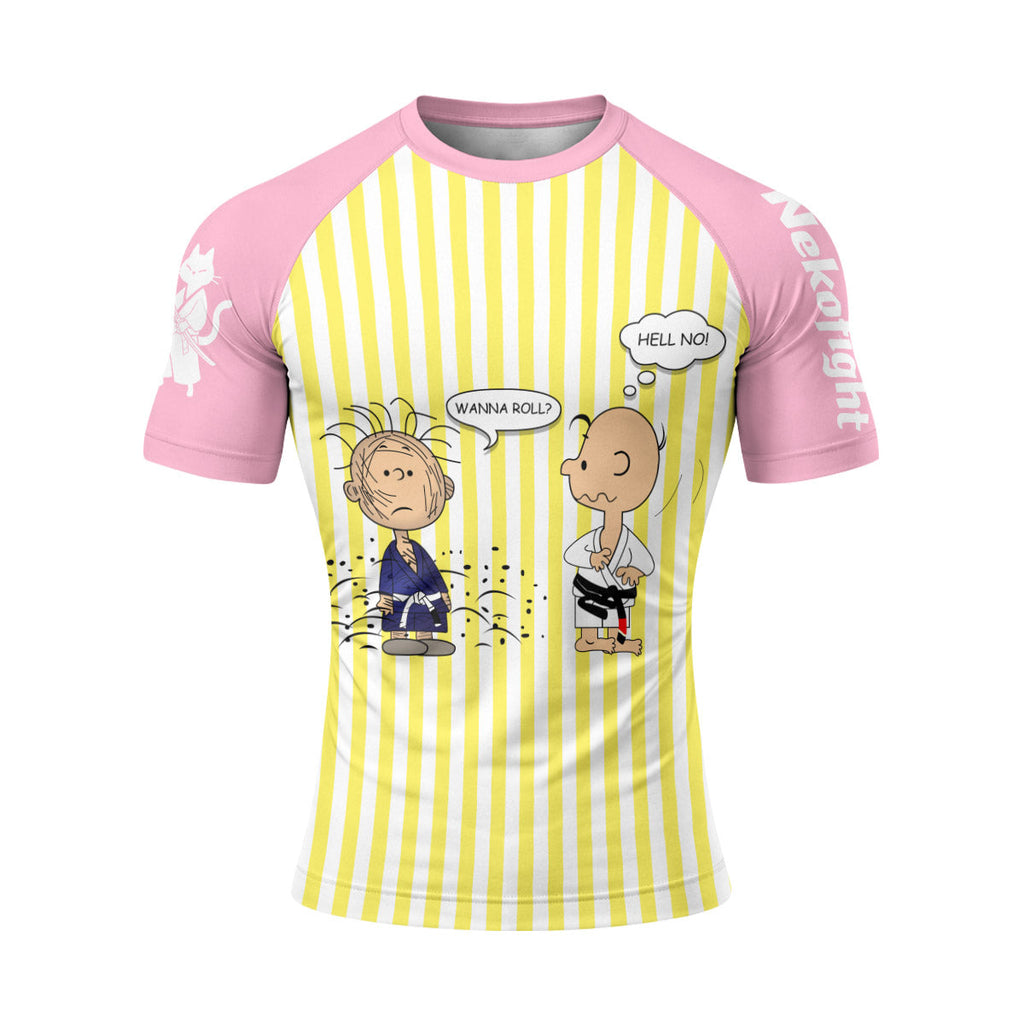 Charlie Brown Wanna Roll Rash Guard