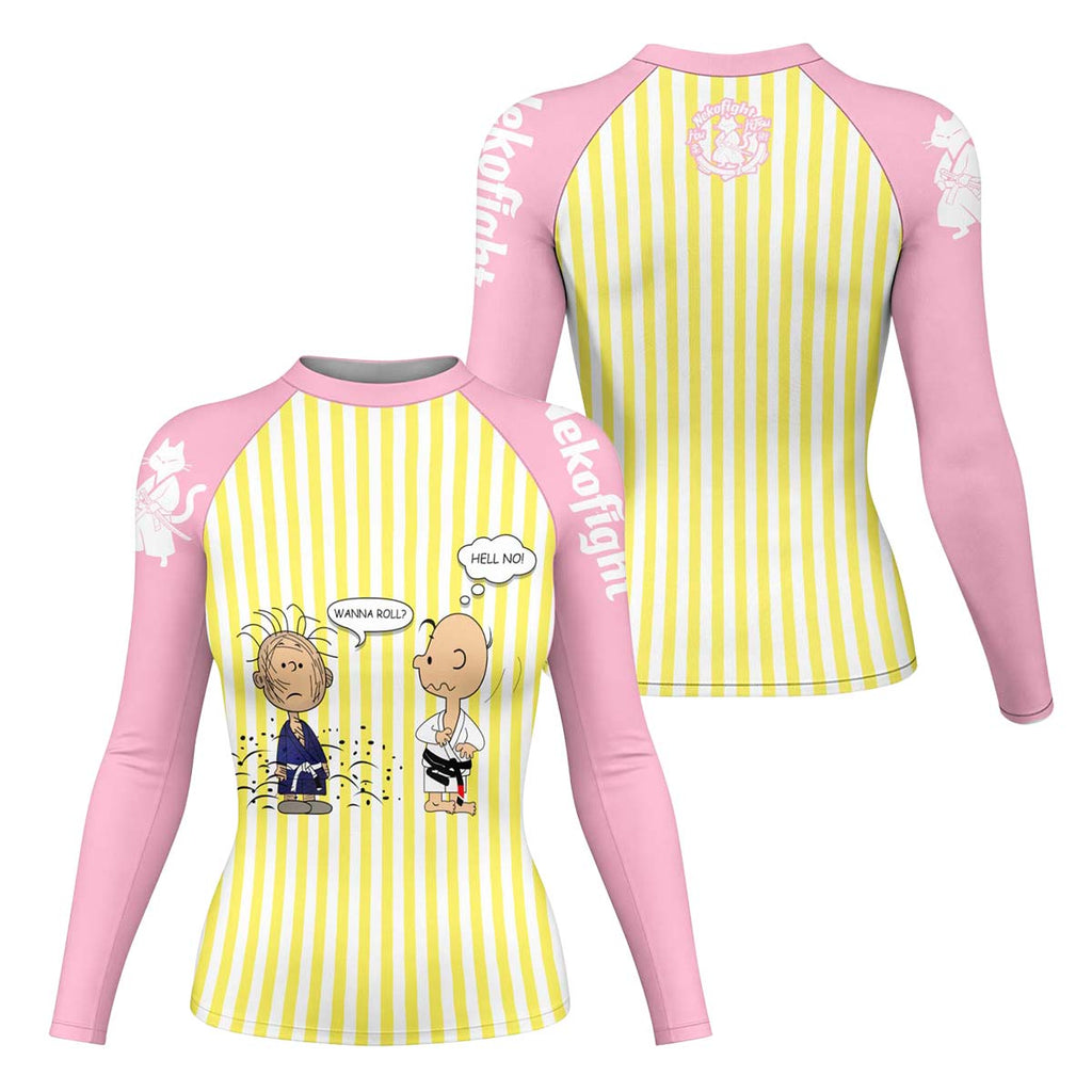Charlie Brown Wanna Roll Rash Guard