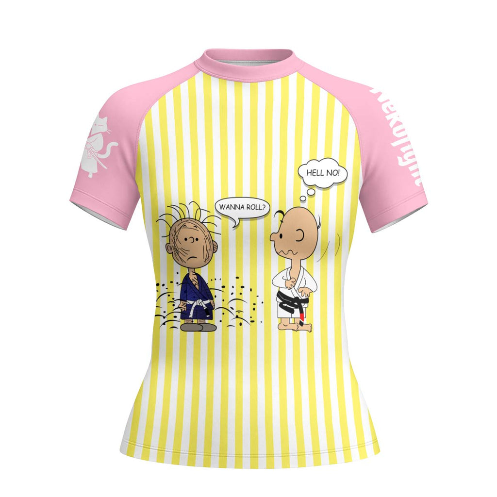 Charlie Brown Wanna Roll Rash Guard