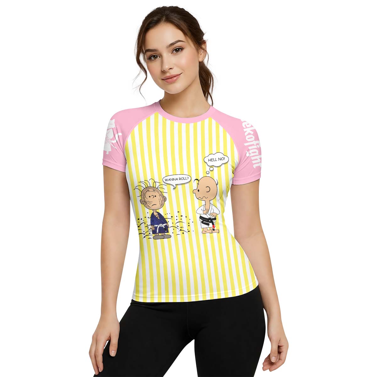 Charlie Brown Wanna Roll Rash Guard