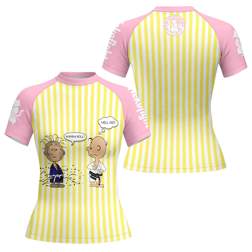 Charlie Brown Wanna Roll Rash Guard