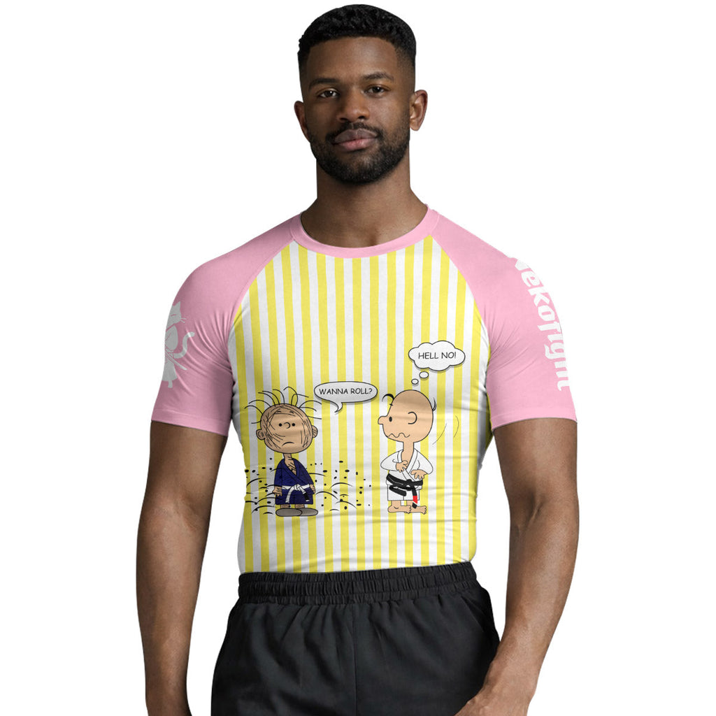 Charlie Brown Wanna Roll Rash Guard