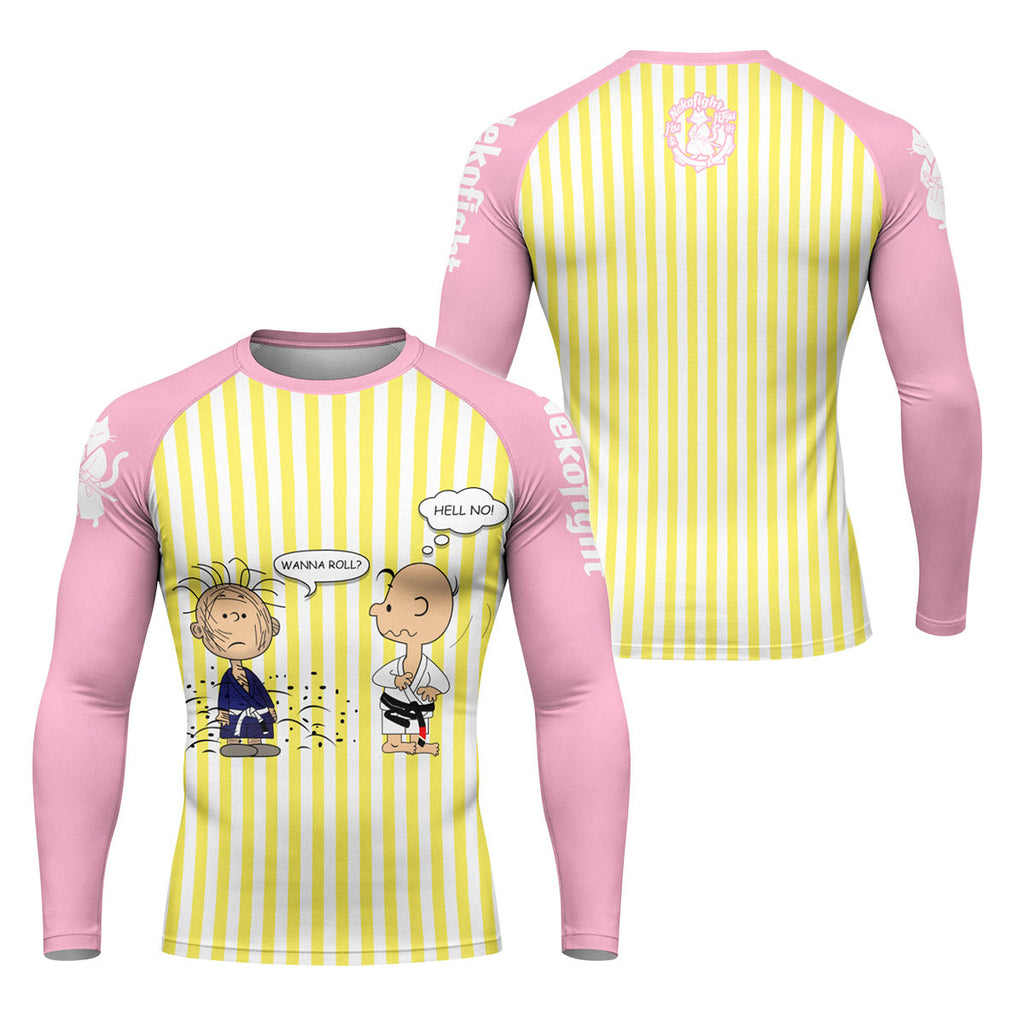 Charlie Brown Wanna Roll Rash Guard