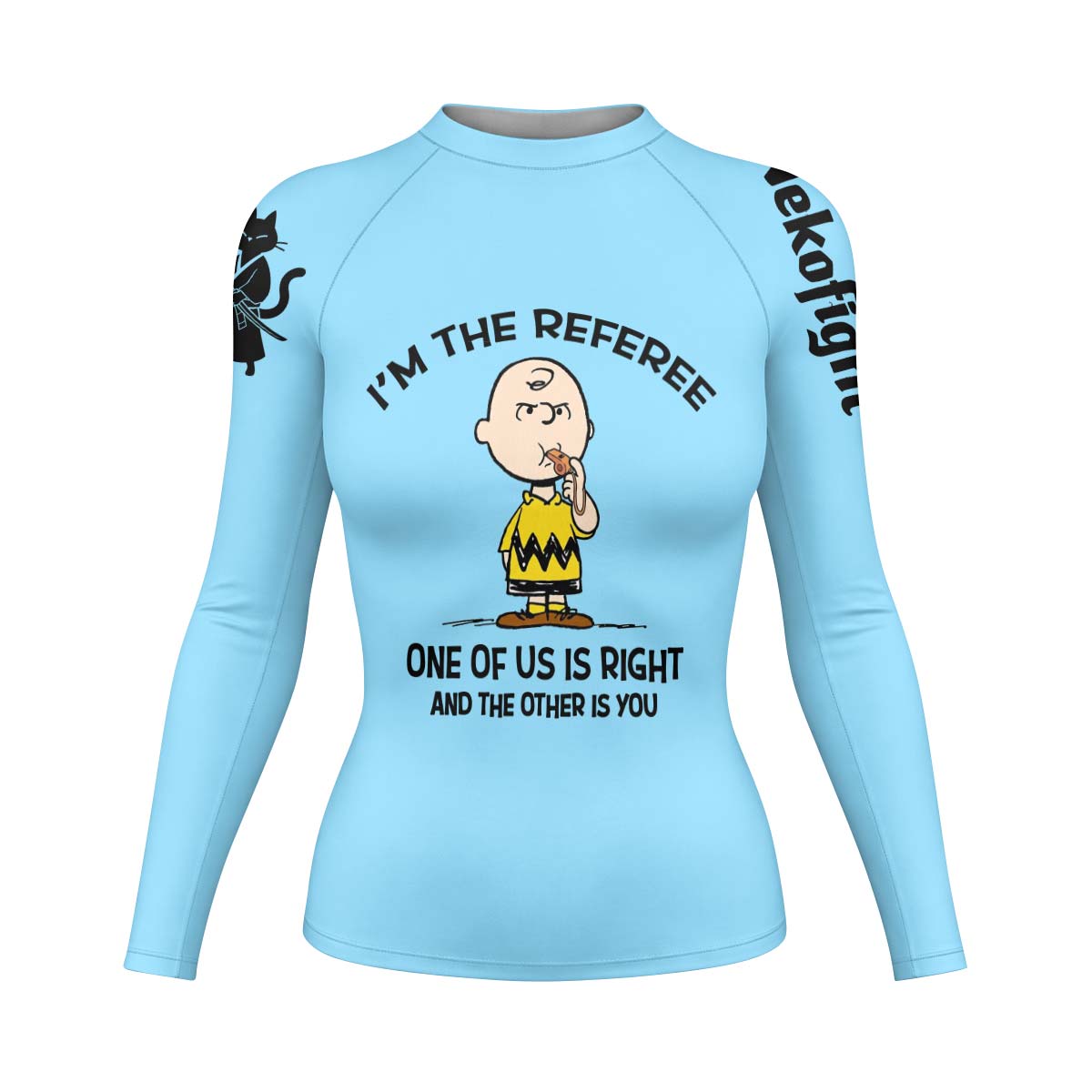 Charlie Referee Blue Rash Guard