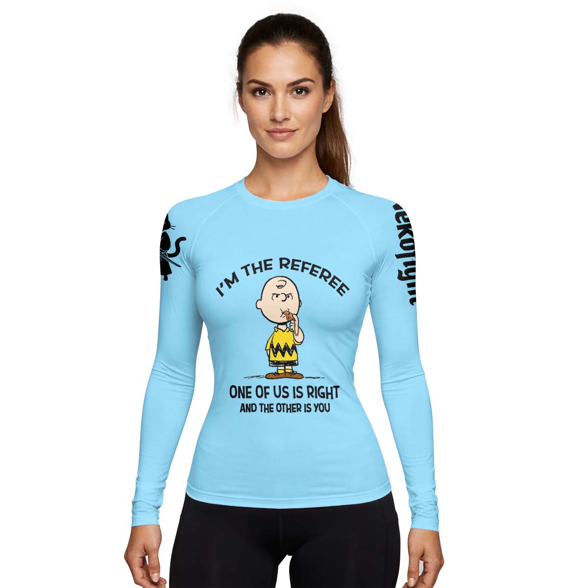 Charlie Referee Blue Rash Guard