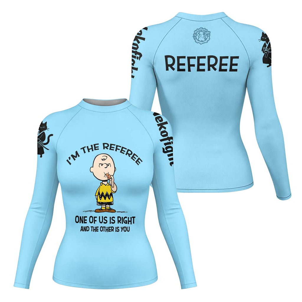Charlie Referee Blue Rash Guard