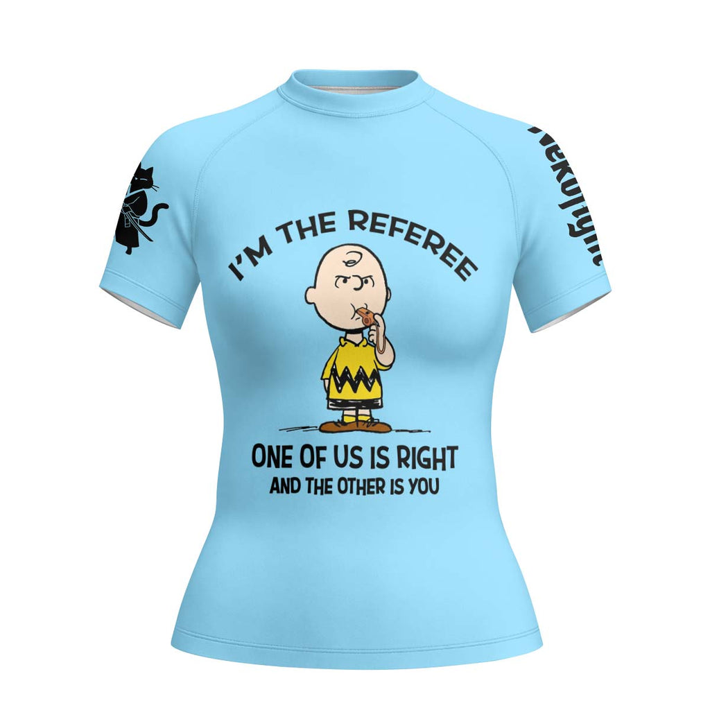 Charlie Referee Blue Rash Guard