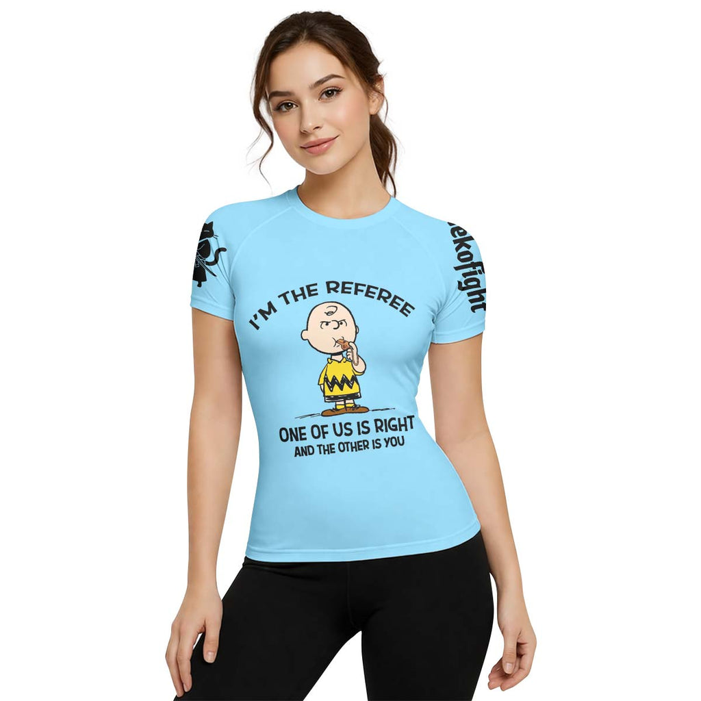 Charlie Referee Blue Rash Guard