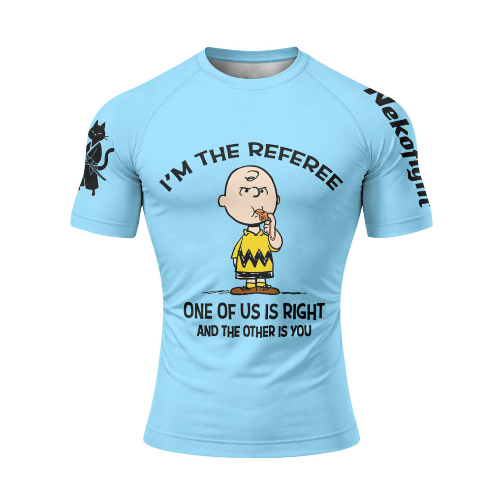 Charlie Referee Blue Rash Guard