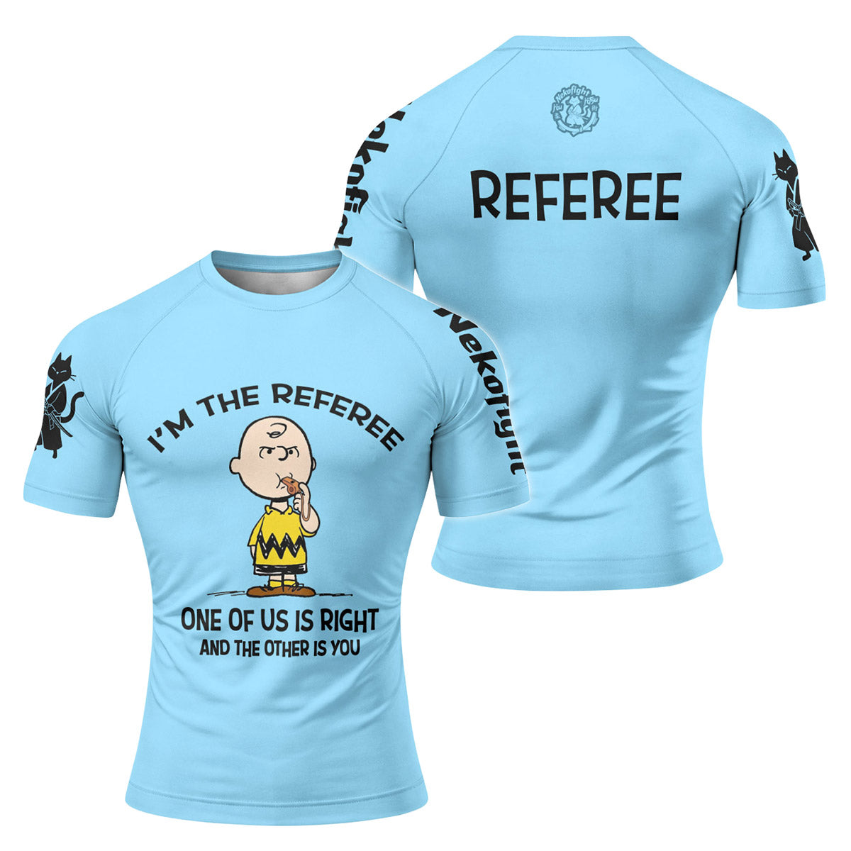 Charlie Referee Blue Rash Guard
