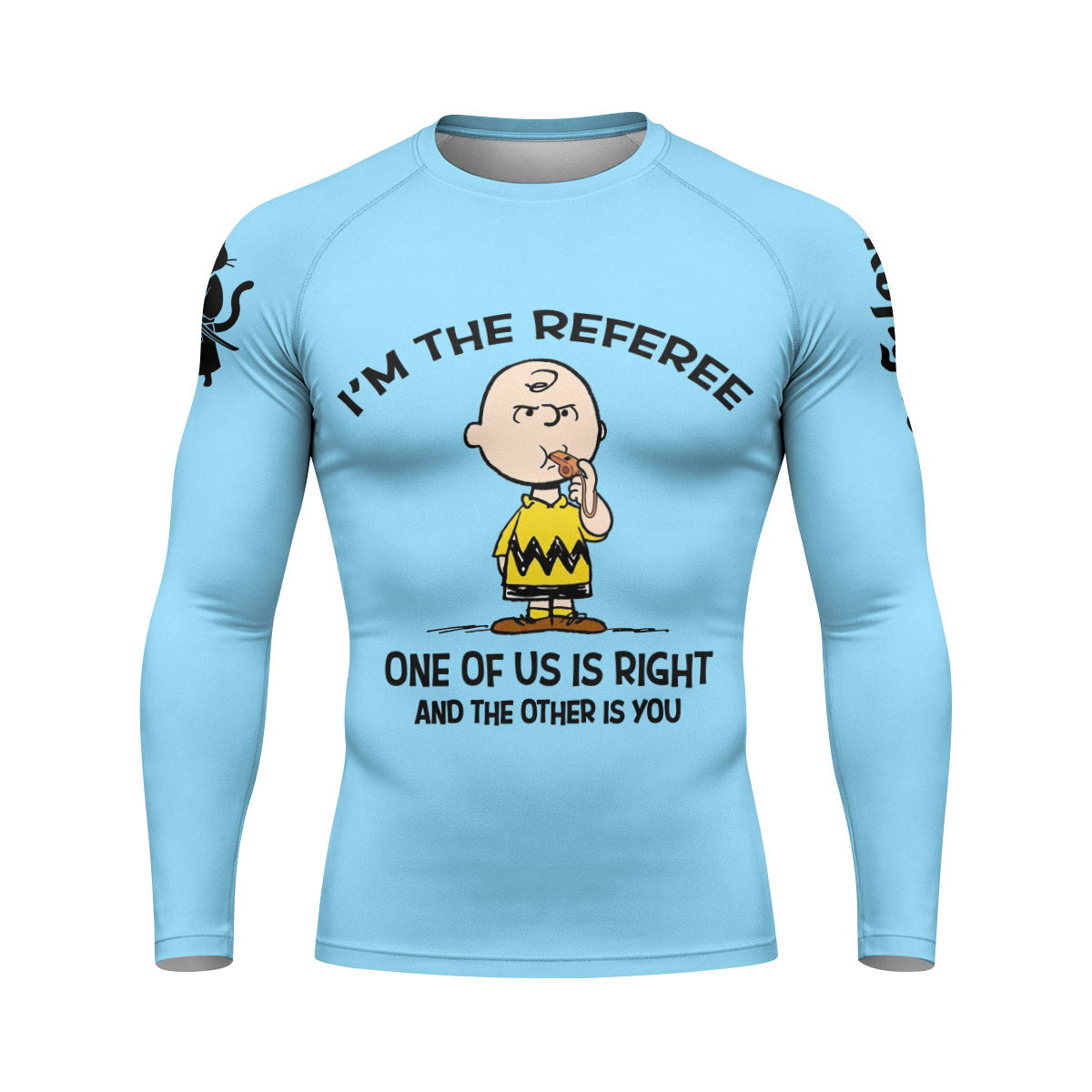 Charlie Referee Blue Rash Guard