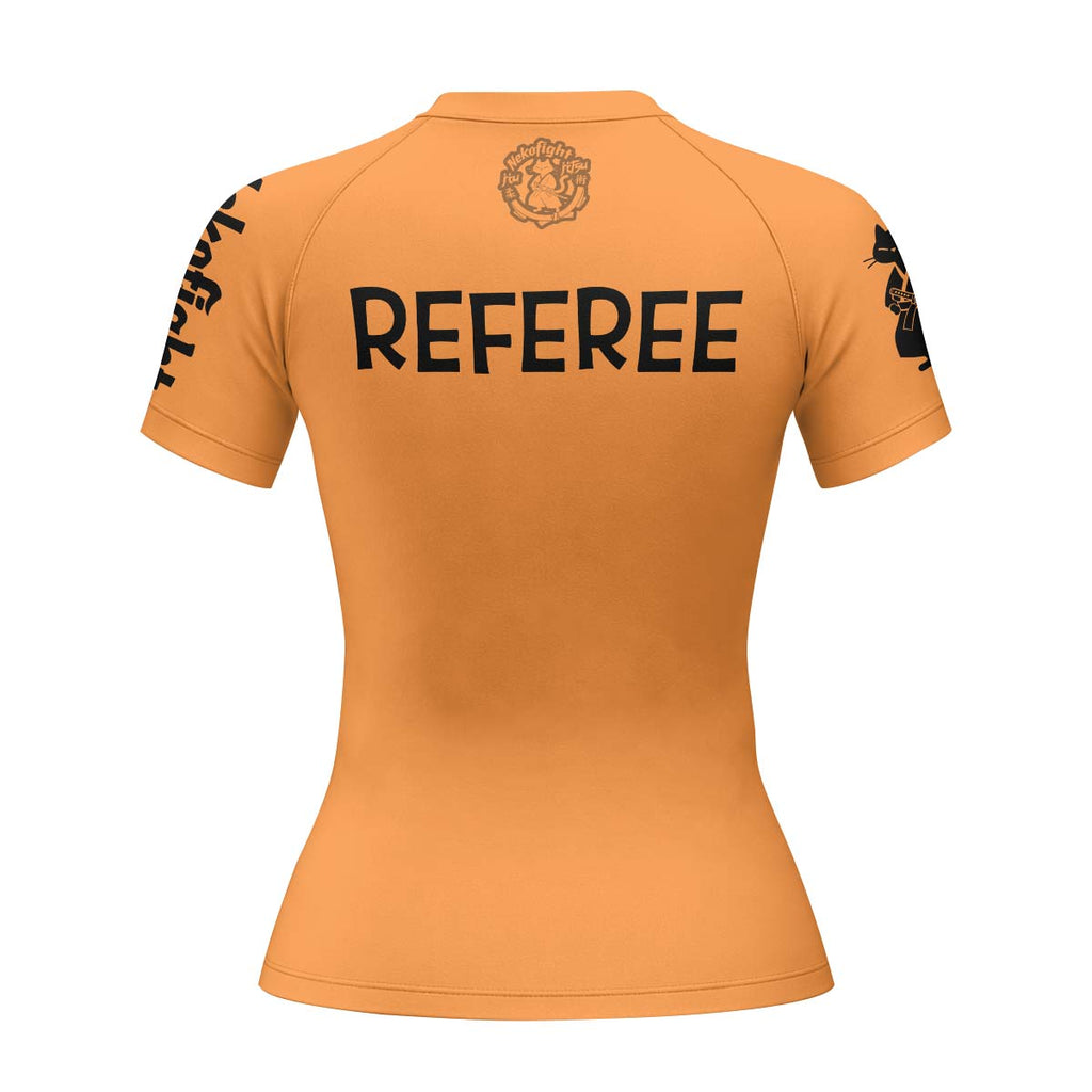 Charlie Referee Orange Rash Guard