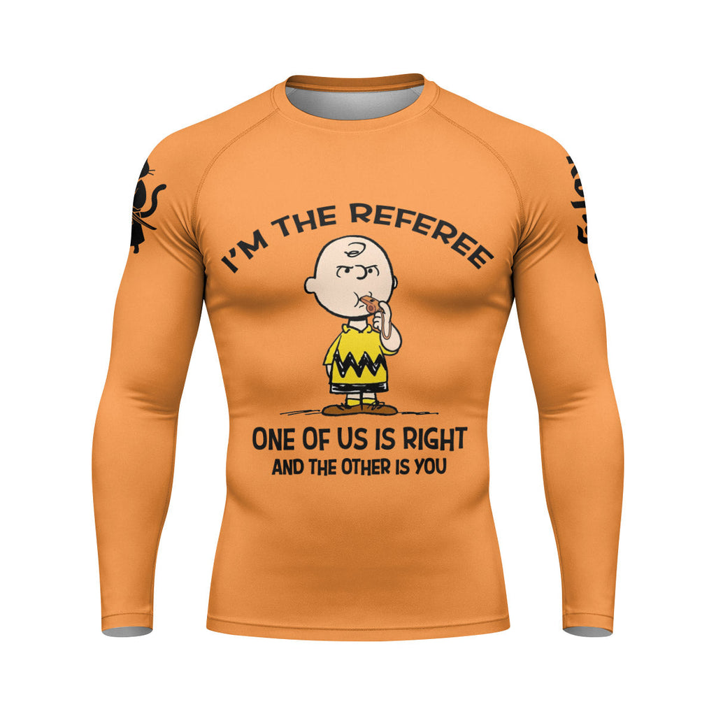 Charlie Referee Orange Rash Guard