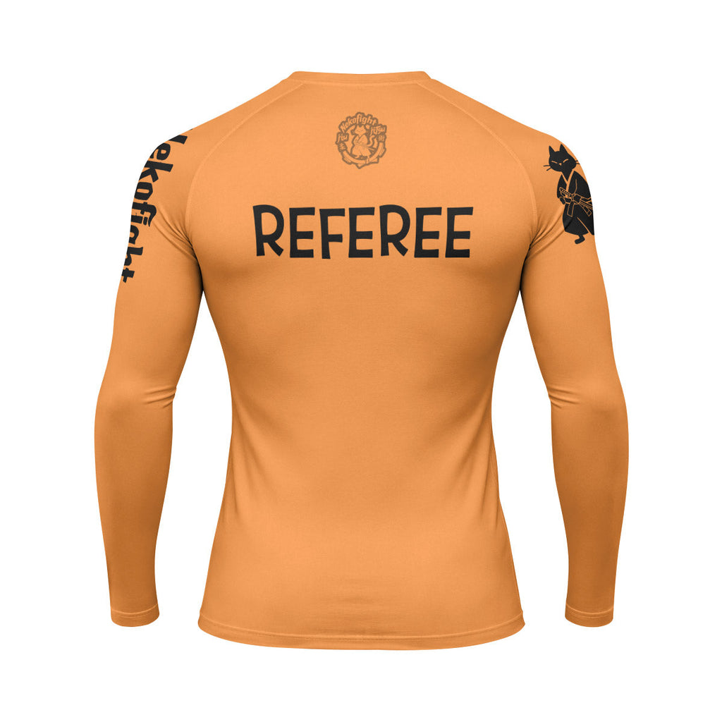 Charlie Referee Orange Rash Guard