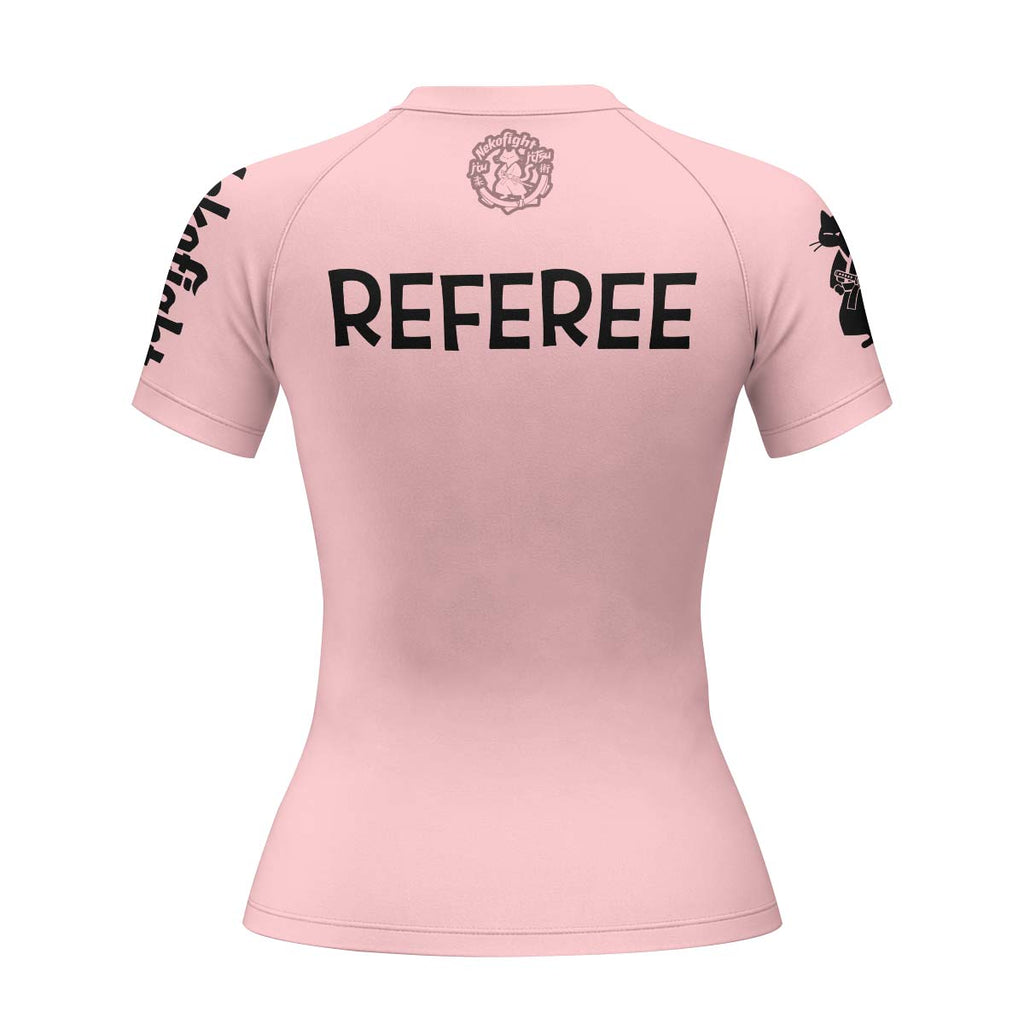 Charlie Referee Pink Rash Guard
