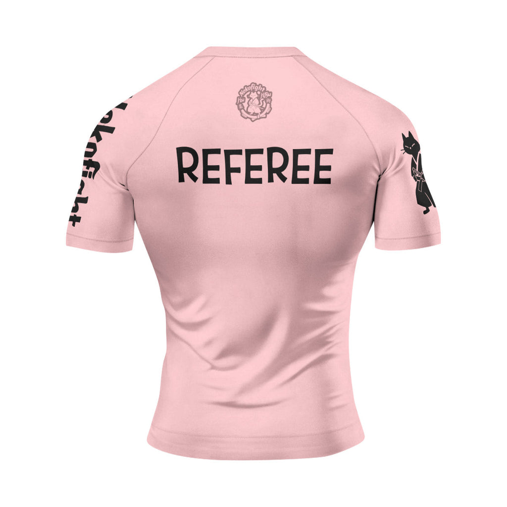 Charlie Referee Pink Rash Guard