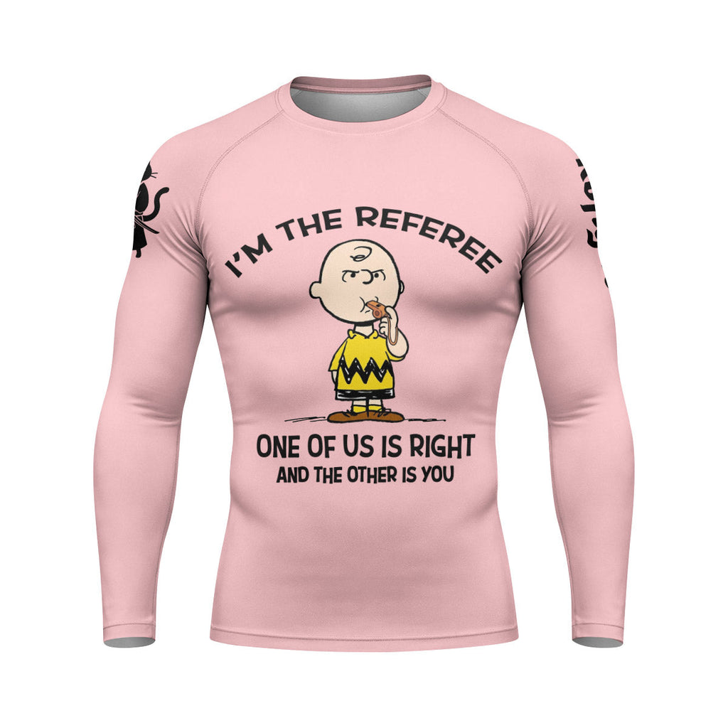 Charlie Referee Pink Rash Guard