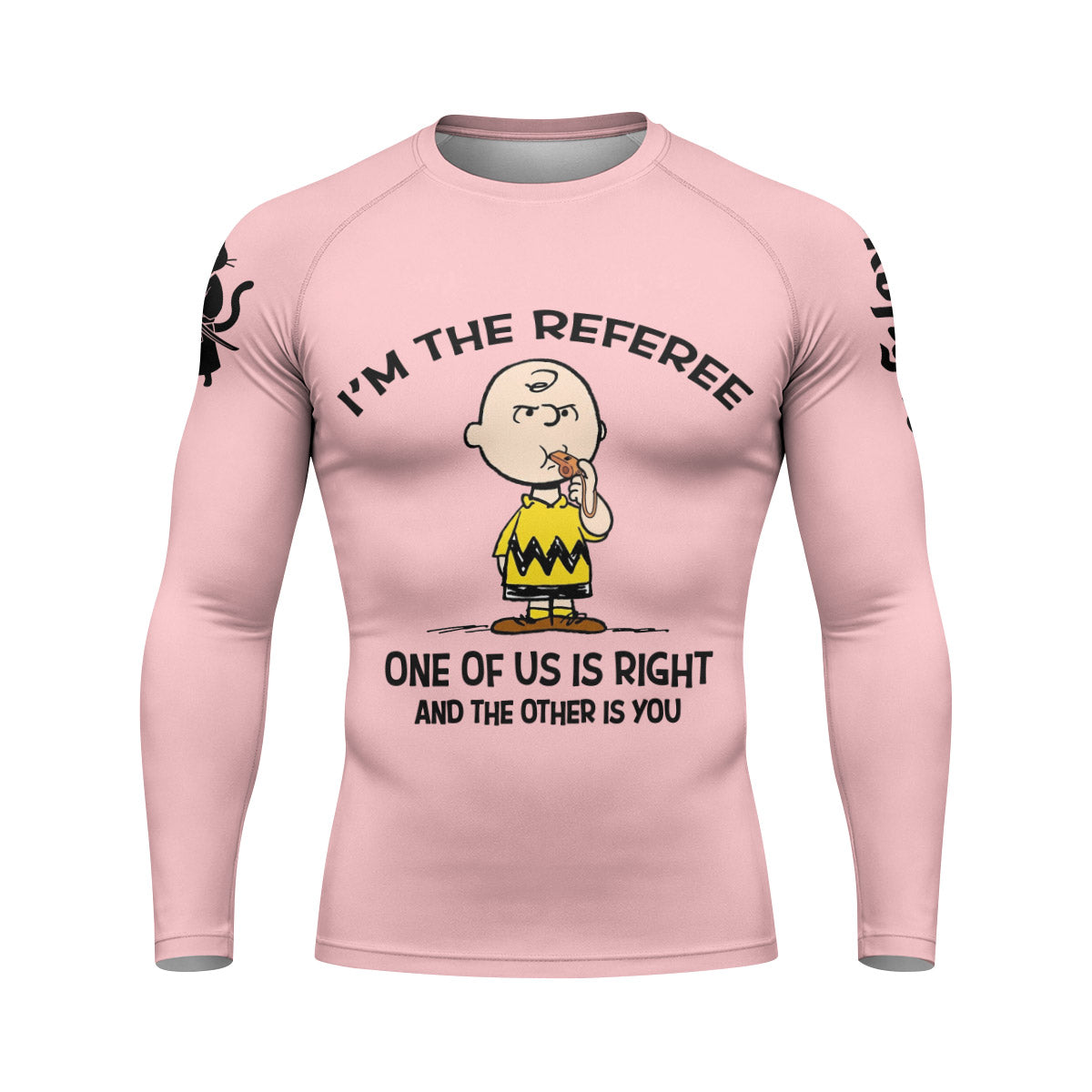 Charlie Referee Pink Rash Guard