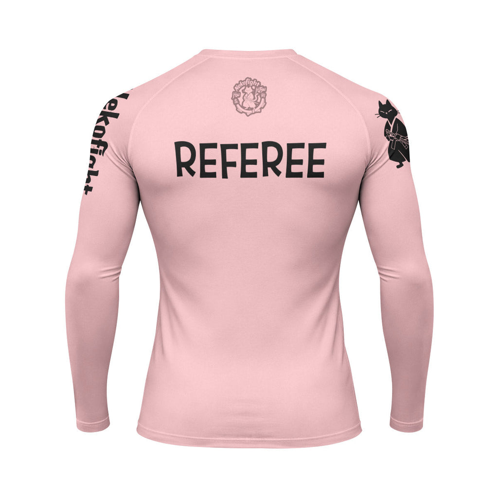 Charlie Referee Pink Rash Guard