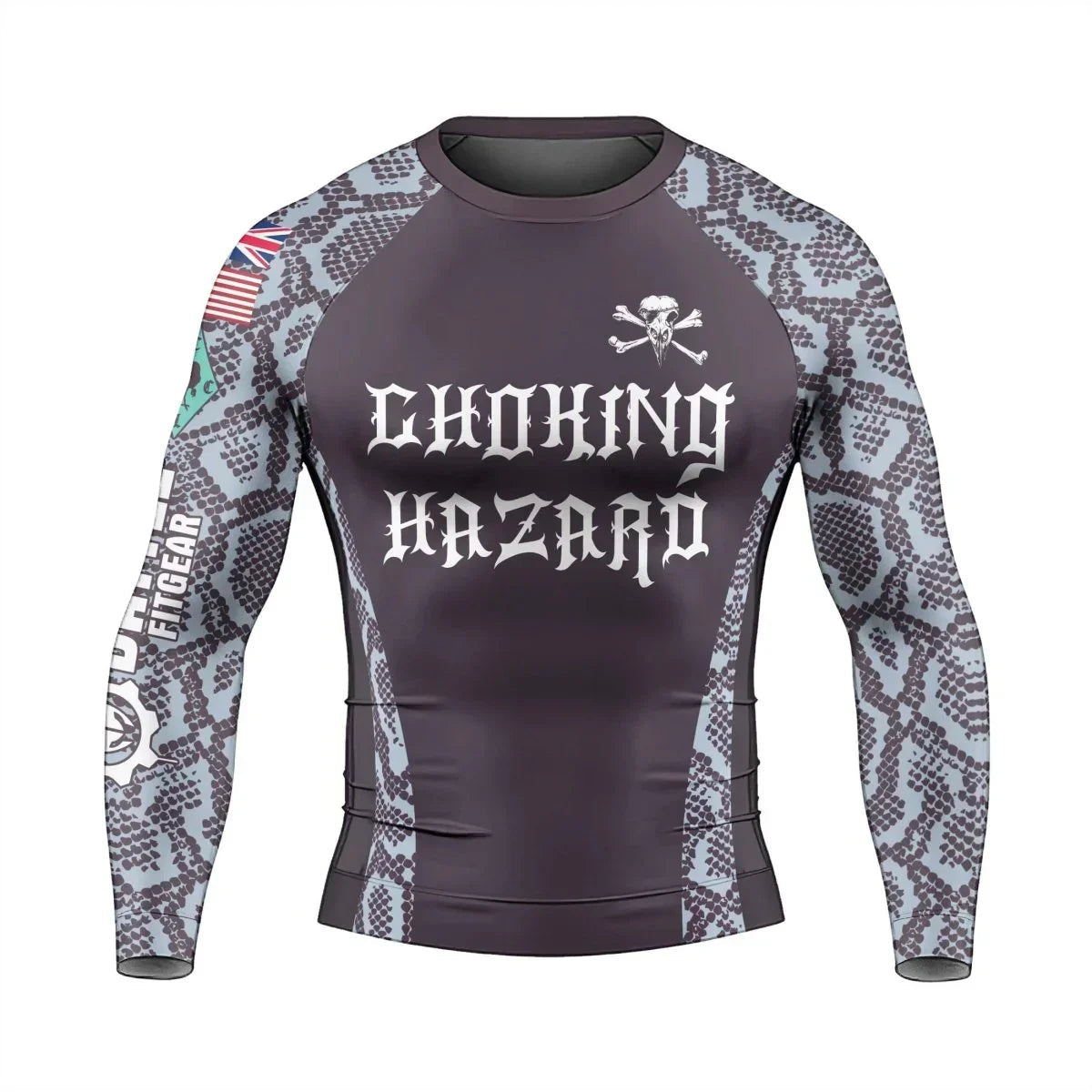 Choking Hazard Men's Long Sleeve Rash Guard