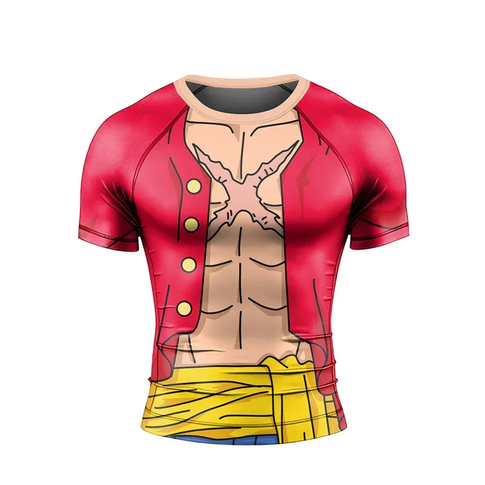 Classic Luffy Short Sleeve Rash Guard