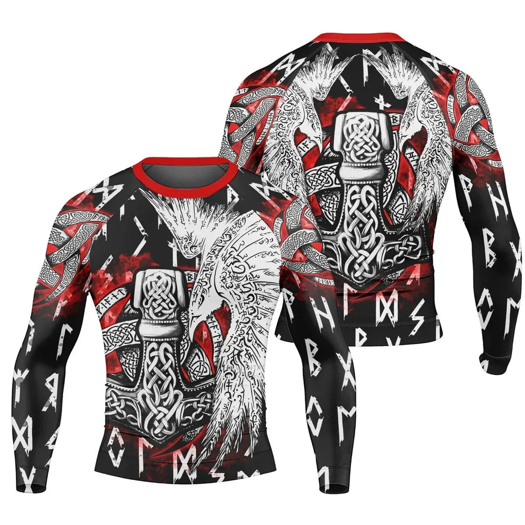 Cool Eagle Vegvisir Men's Long Sleeve Rash Guard